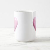 HEART PINK I LOVE YOU WEDDING ANNIVERSARY KAFFEETASSE (Mittel)