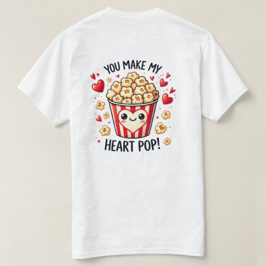 Heart Pop. T-Shirt (Design Rückseite)