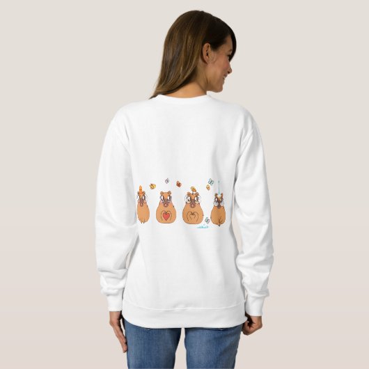 Heart-pounding Capybara Sweatshirt (Schwarz voll)