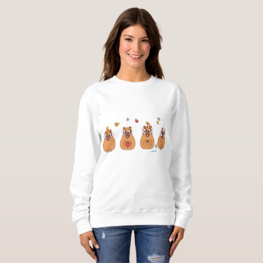 Heart-pounding Capybara Sweatshirt (Vorne ganz)
