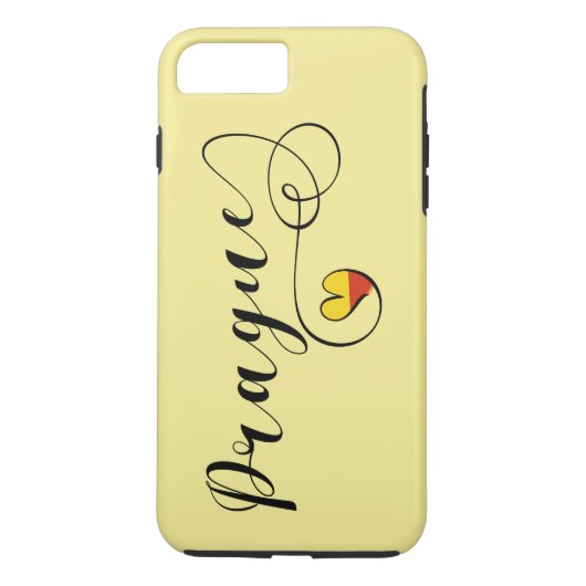 Heart Prag Handy Case, Tschechisch Case-Mate iPhone Hülle (Rückseite)