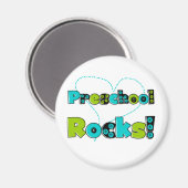 Heart Preschool Rocks Magnet (Vorderseite/Rückseite)