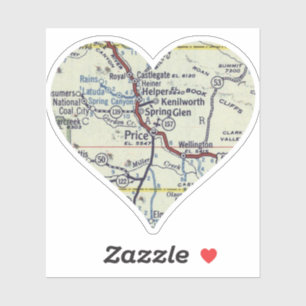 Heart Price Utah Aufkleber