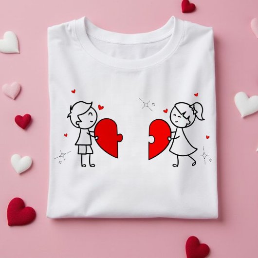 Heart puzzle T-shirt