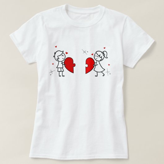 Heart puzzle T-shirt (Design vorne)