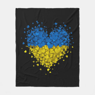 Heart Puzzle Ukraine Liebe Ukraine Ukrainische Fla Fleecedecke