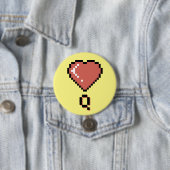 Heart Queen Black Kontur Button (Beispiel)