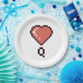 Heart Queen Black Kontur Pappteller (Party)
