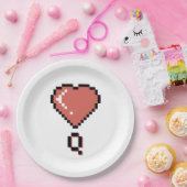 Heart Queen Black Kontur Pappteller (Party)