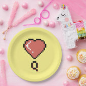 Heart Queen Black Kontur Pappteller (Party)