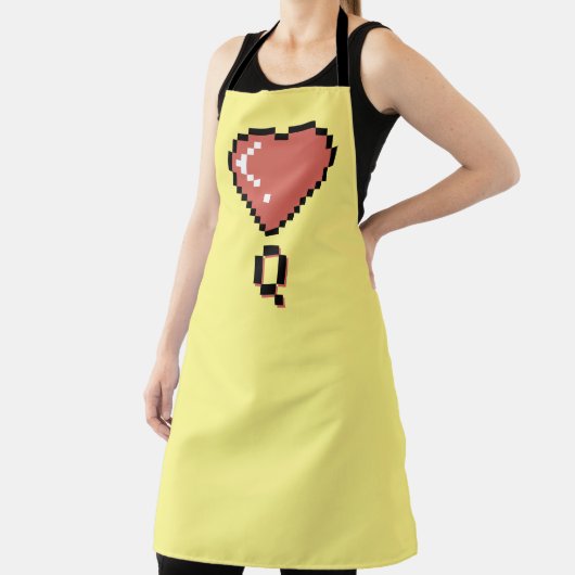 Heart Queen Black Kontur Schürze (InSitu)