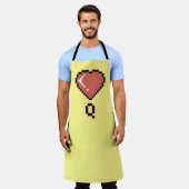 Heart Queen Black Kontur Schürze (Getragen)