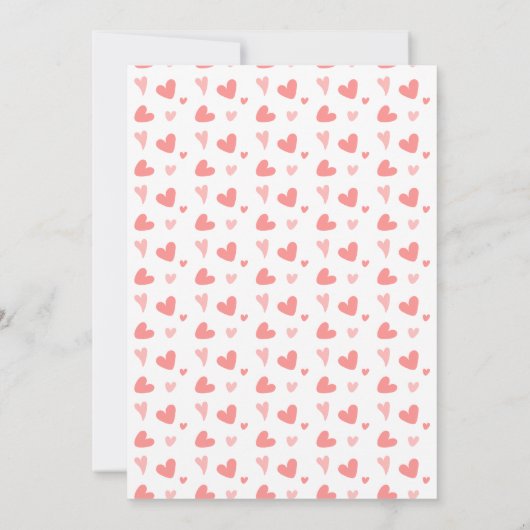 Heart Rain Delight Birthday Einladung (Rückseite)