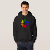 Heart Rainbow Flag LGBT Gay Pride Month Support LG Hoodie (Vorne ganz)
