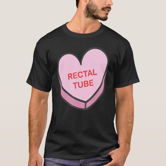 Heart Rectal Tube Nurse Life Valentines Day Women  T-Shirt (Vorderseite)