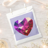 Heart Red and Purple Gemstone Geschenktütchen (Ausgeschnitten)