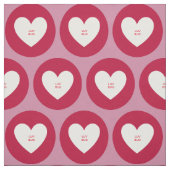 Heart Red Luv Bug Fabric Stoff (Muster)