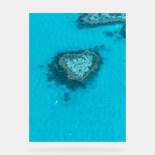 Heart Reef Nature Acrylschild (Vorderseite)