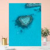 Heart Reef Nature Acrylschild (Hochzeit)