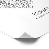 Heart Rennes City Map (Frankreich) Poster (Ecke)