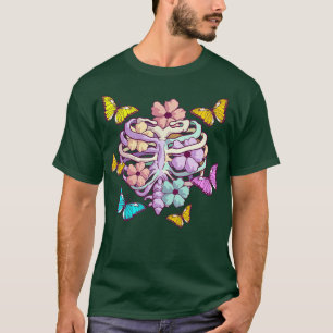 Heart Ribcage Pastel Goth Harajuku Goth Ästhetik T-Shirt