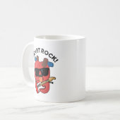 Heart Rock Funny Music Pub Kaffeetasse (Vorderseite Links)