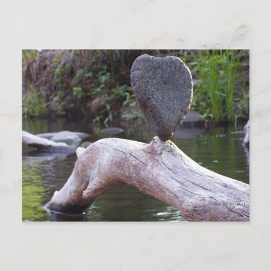 Heart Rock Postkarte (Vorderseite)