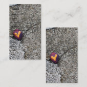 Heart Rock und Fossil Rock Visitenkarte (Vorne/Hinten)