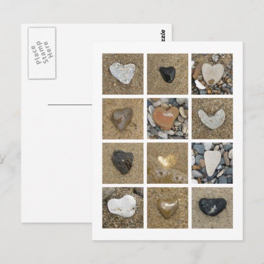 Heart Rocks Postkarte (Vorne/Hinten)