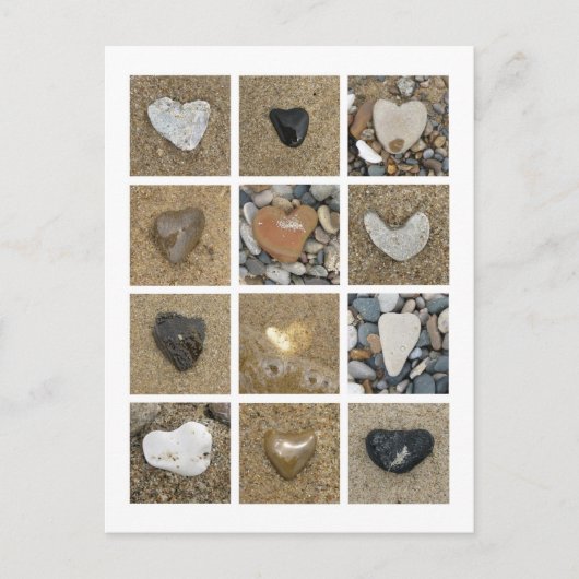 Heart Rocks Postkarte (Vorderseite)
