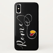 Heart Rome Mobile Phone Case, Italien Case-Mate iPhone Hülle (Rückseite)