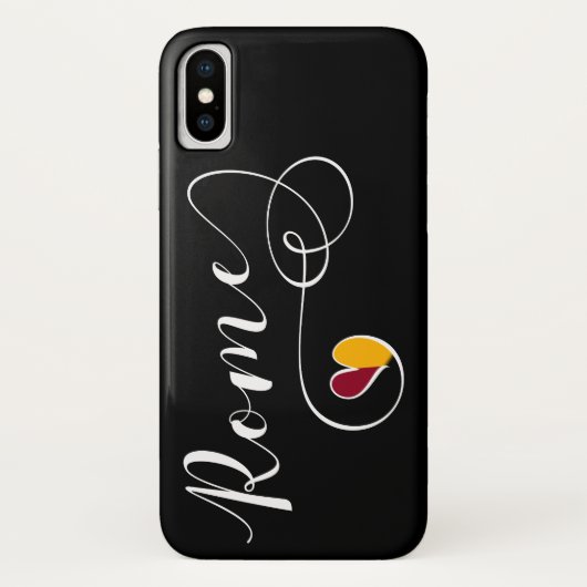 Heart Rome Mobile Phone Case, Italien Case-Mate iPhone Hülle (Rückseite)