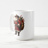 Heart Rope Cowboy Santa Kaffeetasse (Vorderseite Links)