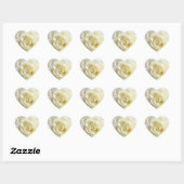 Heart Rose Wedding Stickers (Blatt)