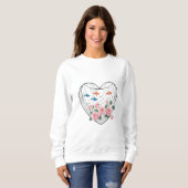 Heart Roses Fishing Sweatshirt (Vorne ganz)