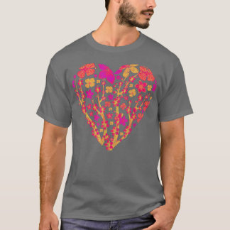 Heart Sakura Japanische Blume 80er Vaporwave Cherr T-Shirt
