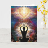 Heart Salutation 1 Karte (Gelbe Blume)