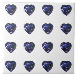 Heart Sapphire Blue Fliese
