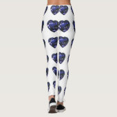 Heart Sapphire Blue Leggings (Rückseite)