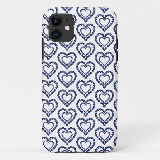Heart Sapphire Gemstone Case-Mate iPhone Hülle (Rückseite)
