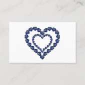 Heart Sapphire Gemstone Visitenkarte (Rückseite)