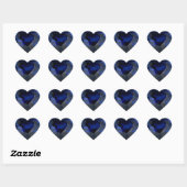 Heart Sapphire Print Sticker (Blatt)