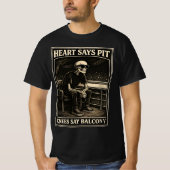 Heart Says Pit Knees Say Balcony Classic T-Shirt (Vorderseite)