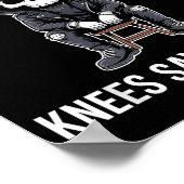 Heart Says T Knees Say Balcony Funny Concert  Poster (Ecke)