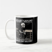 Heart Says T Knees Say Balcony Funny Concert Quote Kaffeetasse (Links)