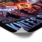 Heart Says T Knees Say Balcony Funny Old Skeleton  Poster (Ecke)