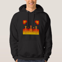 Heart-Scape Herren-Hoodie