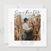 Heart Schriftart Wedding Foto Save The Date (Vorderseite)