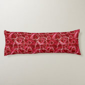 Heart Scribbles Ruby Red Seitenschläferkissen (Rückseite)