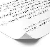 Heart Script, bis wir wieder treffen Hochzeit-Zeic Poster (Ecke)